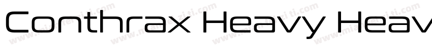 Conthrax Heavy Heavy字体转换